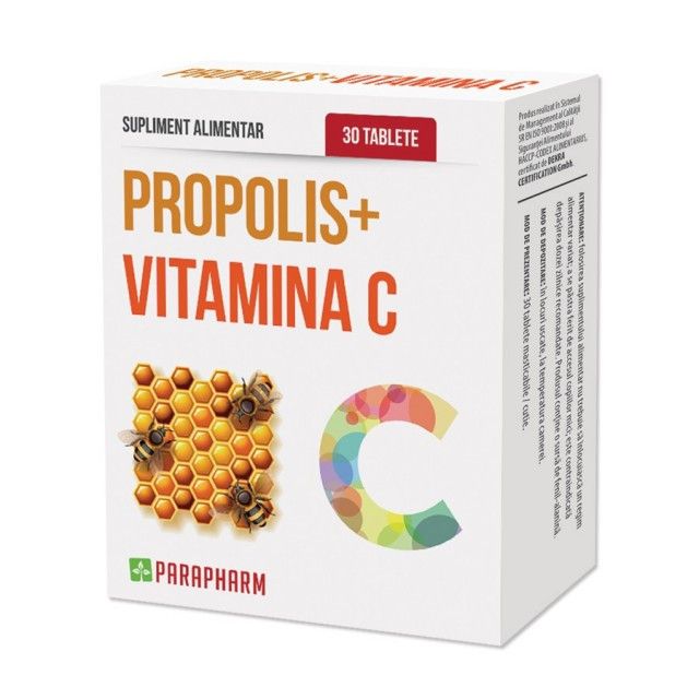 Propolis + vitamina C Parapharm – 30 tablete driedfruits.ro/ Capsule si comprimate